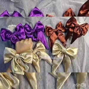 IKAT RAMBUT PITA JUMBO PREMIUM / IKAT RAMBUT PITA SATIN ELASTIS / SCRUNCHIE PITA ELEGAN / RIBBON HAIRTIE / KP5728