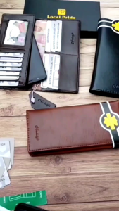 Dompet Panjang Kulit Asl Lipat Panjang pria wanita