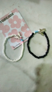 gelang manik bracelet buterfly .TANPA P.O