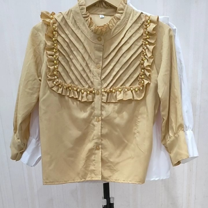 Kemeja Anak Perempuan Lengan Panjang/Baju Atasan Anak Perempuan (3th-12th) Bahan Katun Super Nova