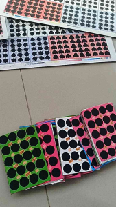 Mainan Anak Tebak Warna Gosokan 15 titik 1000 Hitam