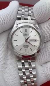 RICOH Quartz ATRANTA WATER RESIST JAPAN ตัวเรือนสแตนเลส นาฬิกาผู้ชาย มือสองของแท้
