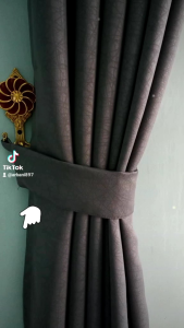 Gorden Jendela Import Tebal Bahan Blackout Serat Embos Polos Doff Mewah Murah Tirai Pintu Kamar