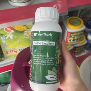 Phân Bón Canxi Bo Kẽm Vĩnh Thạnh Foliflo Excellent Chai 500ml Trung Vi Lượng Chống Rụng Hoa Và Trái Non Tăng Đậu Quả