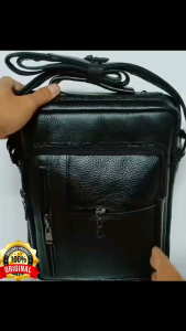 Tas Selempang Pria Kulit Sapi Ukuran Kitab
