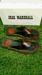 Sandal Kulit Pria Jeas Marshall - Kulit Sapi Asli 100% - JM 10 Cokelat ( Produksi Sendiri )