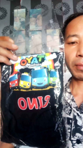KAOS HAPPY BIRTHDAY ANAK GAMBAR TAYO BAHAN KATUN KAOS ULANG TAHUN LENGAN PENDEK LAKI DAN PEREMPUAN