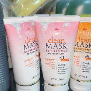 Viva White Clean Mask 50 gr Sabun Plus Masker Wajah