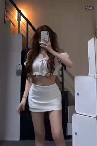 LWSTORE - Chân Váy Ngắn Basic Mini Skirt Trơn Phong Cách Y2k Siêu Ngắn Nữ Women Kaki Có Lót Quần Bảo Hộ Bằng Vải Thun Mềm Co Giãn 4 Chiều