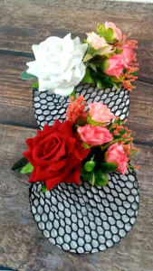 TPN Jepit Rambut Hairnet Rose Garden - Jepit Harnet Rambut Mawar Garden - Aksesoris Rambut Wanita Flower Clips Bunga Hairpin