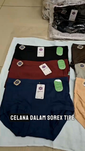 Isi 3 Pcs / 6 Pcs / 12 Pcs Sorex CD Basic Sorex Celana Dalam Wanita Sorex 1238 Super Soft