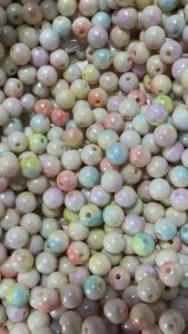 100 pcs Colorful round Pearl Beads round acrylic beads size 6 8 or 10 mm for diy jewelry accessories crafts