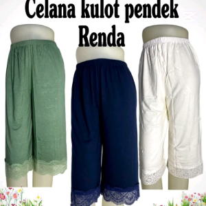 Celana Pendek Kulot Renda Inner Gamis Daleman Rok