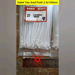 (1 Pack) Kabel Ties 2.5x150mm / Kabel Tis / Cable Ties 15cm (100 pcs)