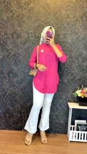 Kemeja Rayon Twil Polos: Pilihan Kemeja Kantor & Atasan Wanita Terbaru