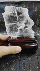 Natural High Grade Brazil Gypsum Selenite Crystal Ornament SLG27 #Selenite
