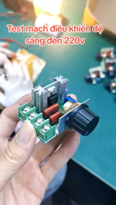 Mạch điều khiển tốc độ động cơ độ sáng bóng đèn AC 220V Dimmer 2000w