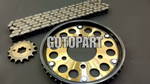 Gear Set CBR 150r K45N 2019 KEATAS CB 150X LUBANG BAUT 6 girset Gearset gigi tarik model sss