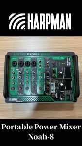 Harpman NOAH-8 DC 19V 4A 4 Channels 200W Portable Power Mixer With Rechargeable Battery Type C Port