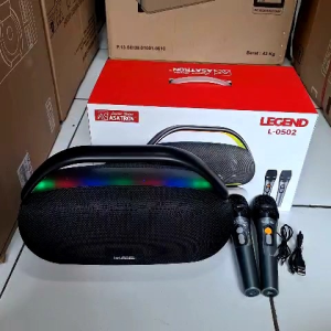 ASATRON LEGEND L-0502 PORTABLE BLUETOOTH SPEAKER DEEP BASS IPX5 POWER BANK TWS INCLUDE MIC WIRELESS 2PCS 100% ORI