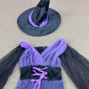 READY STOCK Cosplay Children Kids Purple Witch Halloween Costume Scary Horror Movie Character Fairy-tale Story Book Character