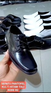 Sepatu Pantofel Kulit Pria Formal untuk Anak Sekolah Pondok dan Nikah