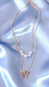 สร้อยคอเอริน ตรงปก 🦋 ส่งไว พร้อมกล่อง สร้อยงกล้อง ส่งวันต่อวัน✅ คอบาร์บี้ ผีเสื้อ สร้อยไข่มูก สร้อยจากผ้า ราคาล่าสุด