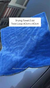 Drying towel twist loop 2 sisi 40cm x 40cm handuk microfiber mobil