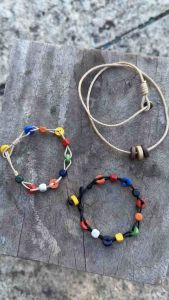 Vòng tay Hanabi - vòng đan hạt gỗ thủ công nhiều màu ngẫu nhiên