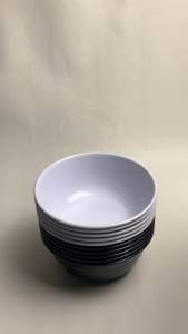 ( 6pcs ) Mangkok Ulir Melamin Premium GOLDEN DRAGON 15cm 500ml Tebal Kuat & Anti Pecah Estetik Dapur