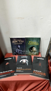 PAKET 5 BUKU THE POWER OH AMBITION THE POWER OF SUN TZU THE SECRET OF POWER THE ART OF MANIPULATION DAN THE SECRET OF DARK PSYCHOLOGY