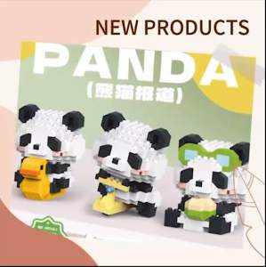 ตัวต่อนาโน Size M - Lele Brother W 1508 Panda Make A Wish Life