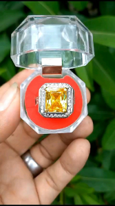 CINCIN BATU YELLOW TOPAZ MINIMALIS SUPER KEREN