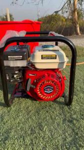 ปั๊มพ่นยา 3สูบ 1นิ้ว หม้อลมชนเครื่องยนต์ 8.5แรง white dog