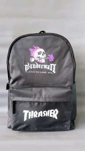 Dinai.Bags Tas Ransel distro pria keren motif thrasher tengkorak-Tas backpack sekolah