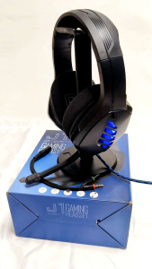 J1 Stereo Computer Gaming Headset Wire-Controlled Luminous Head-mounted Gaming Headset