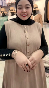 INNER DRES KNIT KUYIFEI BAWAH MAYUNG KANCING AKTIF 551