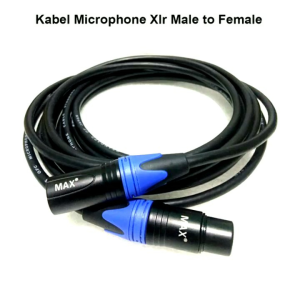 Kabel Mic Kabel Audio Konektor XLR Male to Female 5 Meter
