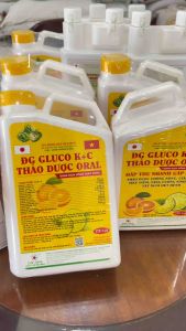 ĐG GLUCO K C THẢO DƯỢC ORAL 1 Lít điện giải cung cấp đầy đủ vitamin chống nóng chống stres tăng đề kháng tăng cường sinh lực mát gà bù điện giải