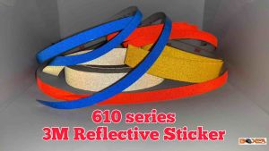3M 610 series 1 cm width thick reflective strip sticker waterproof adhesive washable