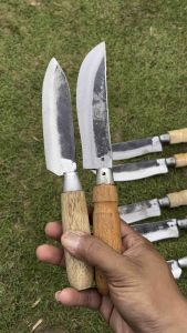 Pisau Dapur super tajam(1set isi2)pisau proses sepuh dan tempa bahan baja/pisau dapur sudah asah