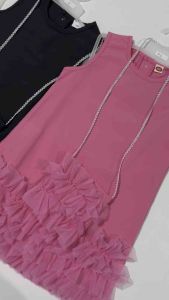 [3-7th] DRESS PESTA ANAK PEREMPUAN DAN TAS (MONA)