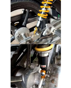 ARUMI UNIVERSAL ABSORBER HIGH BRACKET ALLOY WITH SCREW TINGGI ASORBER EX5 KRISS Y100 Y110 SRL DREAM SS WAVE 1 SET 2 PCS