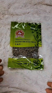 พริกไทยขาวเกล็ดหยาบ  100 กรัม  ตรามือที่1