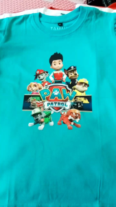 Kaos anak distro karakter PAW PETROL bahan cotton combed 30s berkualitas