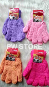 1 Lusin [12 Pasang] Sarung Tangan Motor Wanita Bulu Woll Motif dan Polos HARGA GROSIR [ST BULU]