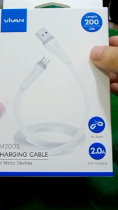 KABEL DATA VIVAN SM200S Micro Usb QUICK CHARGE 200cm