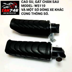Cao su gác chân sau cho WS110 xếp sau lắp cho dòng xe số HD từ 2008 về sau và một số dòng xe khác cùng kích cỡ