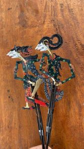 wayang kulit kamajaya kamaratih mini gapit tanduk halus ukuran super mini 15 - 30cm