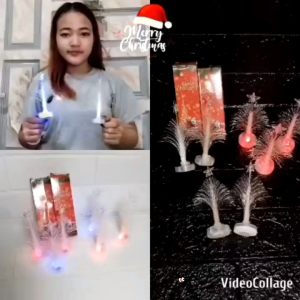NEW PAJANGAN POHON NATAL LED 3D / POHON NATAL LAMPU MINI WARNA WARNI / POHON NATAL PUCUK BINTANG HIASAN MEJA / DECORATION LAMP CHRISTMAS TREE RAINBOW / CHM9980